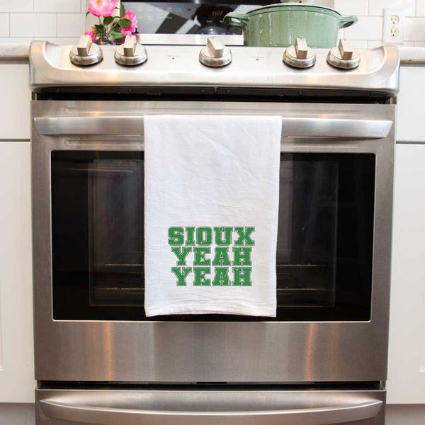 Sioux Yeah Yeah North Dakota Flour Sack Towel