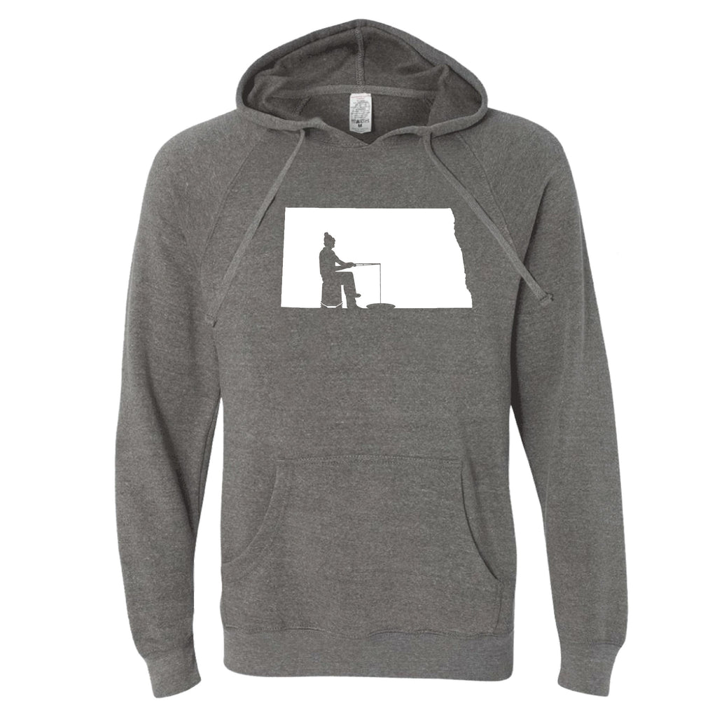 North Dakota Ice Fishing Hoodie