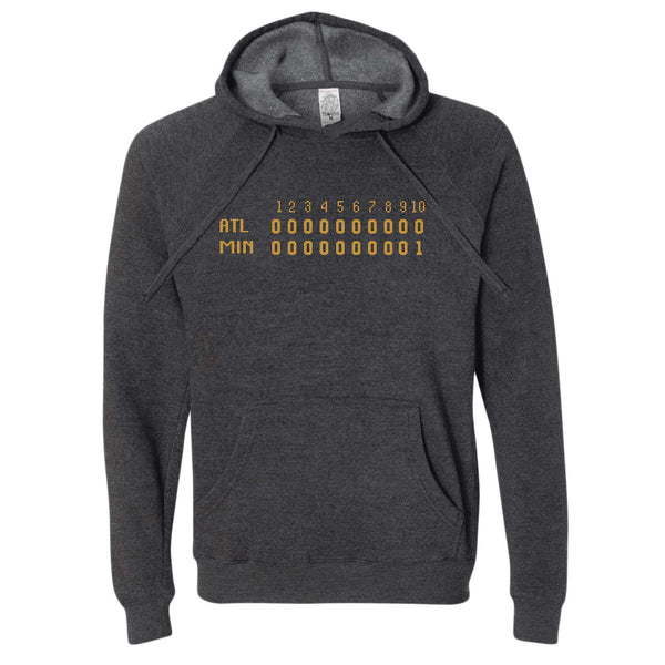 1991 Minnesota Baseball Game 7 Scoreboard North Dakota Hoodie