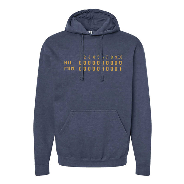 1991 Minnesota Baseball Game 7 Scoreboard North Dakota Hoodie