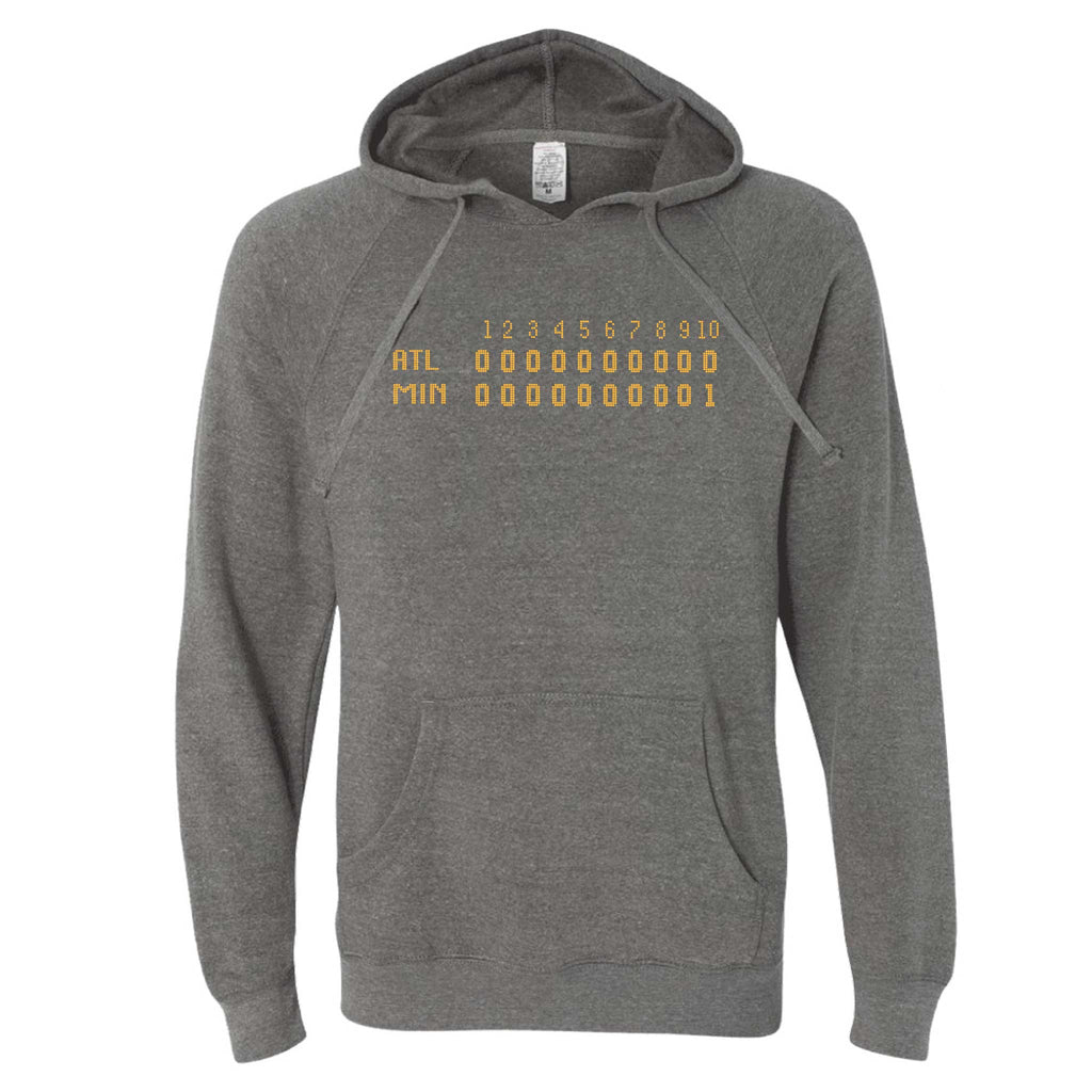 1991 Minnesota Baseball Game 7 Scoreboard North Dakota Hoodie