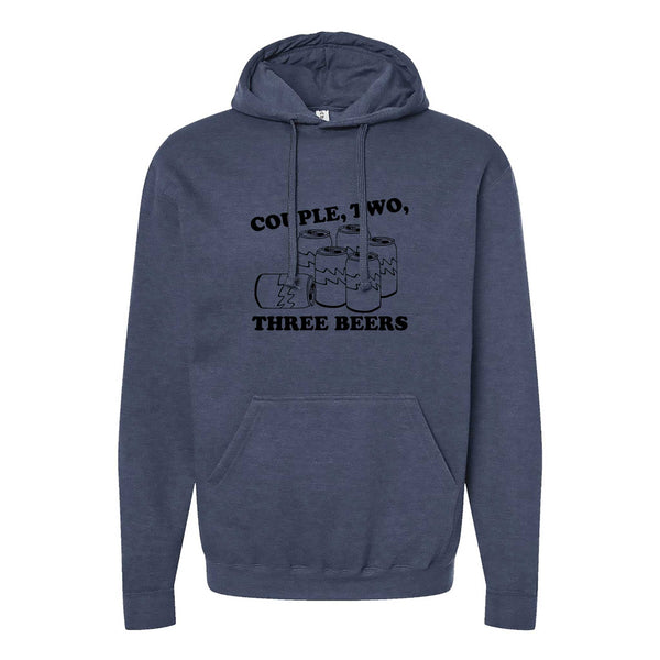 Couple, Two, Three Beers North Dakota Hoodie