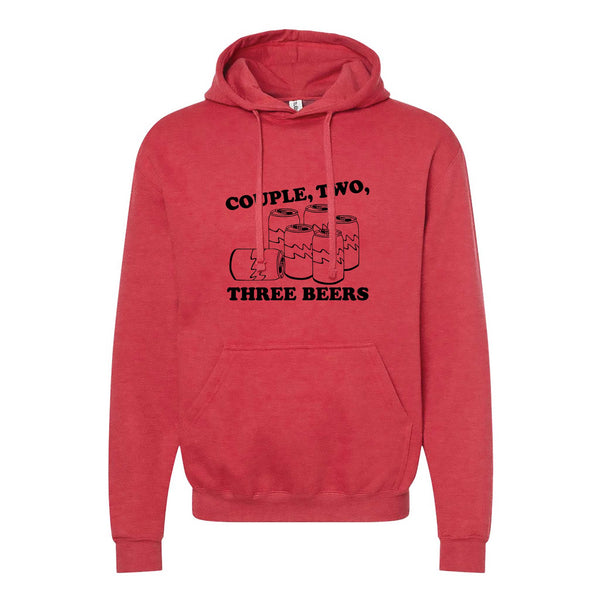 Couple, Two, Three Beers North Dakota Hoodie
