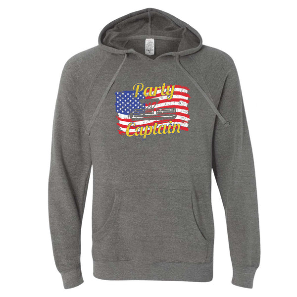 Fourth of July Party Captain North Dakota Hoodie