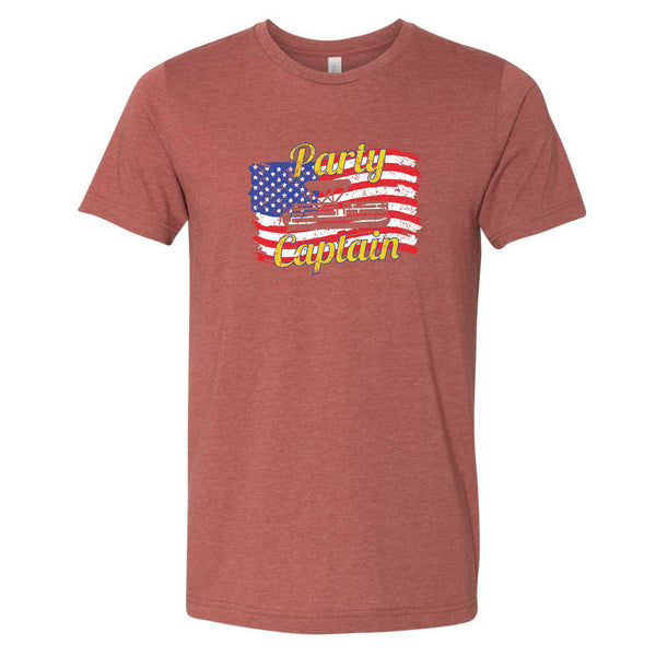 Fourth of July Party Captain North Dakota T-Shirt