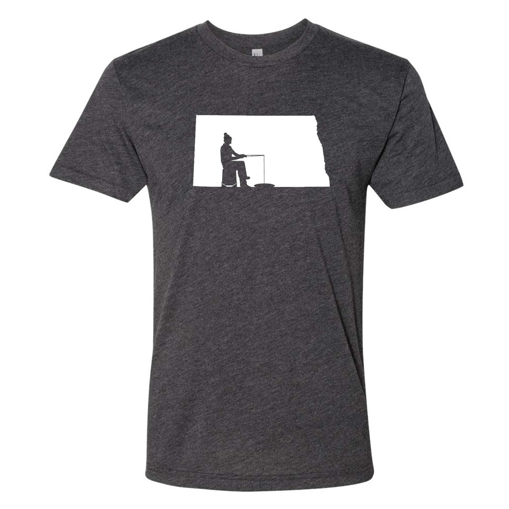 North Dakota Ice Fishing T-Shirt