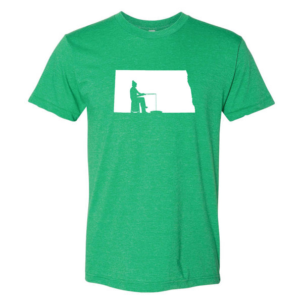 North Dakota Ice Fishing T-Shirt