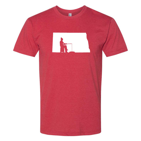 North Dakota Ice Fishing T-Shirt