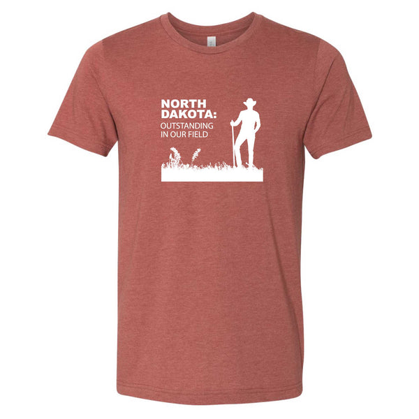 Outstanding in Our Field North Dakota T-Shirt