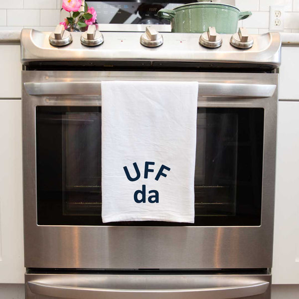 Uff Da North Dakota Flour Sack Towel