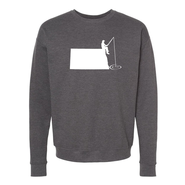 North Dakota Fishing Crewneck Sweatshirt