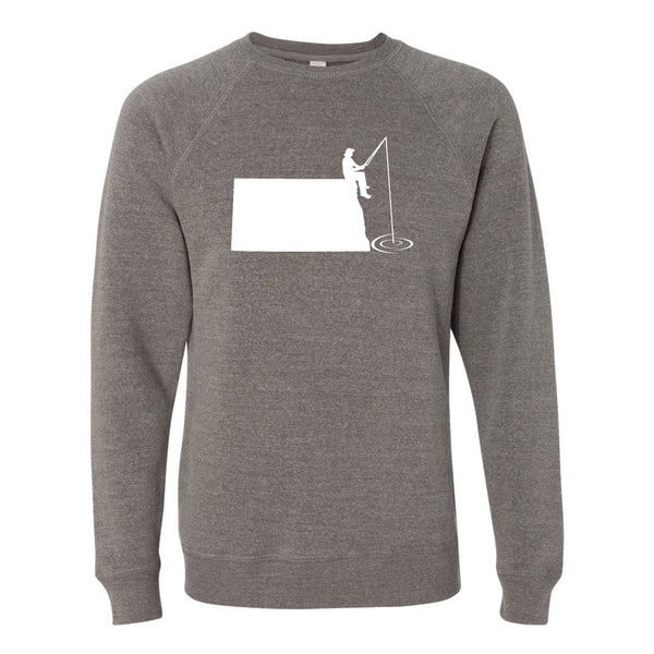 North Dakota Fishing Crewneck Sweatshirt