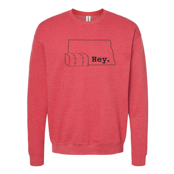 North Dakota Hey. Crewneck Sweatshirt