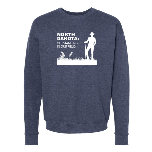 Outstanding in Our Field North Dakota Crewneck Sweatshirt
