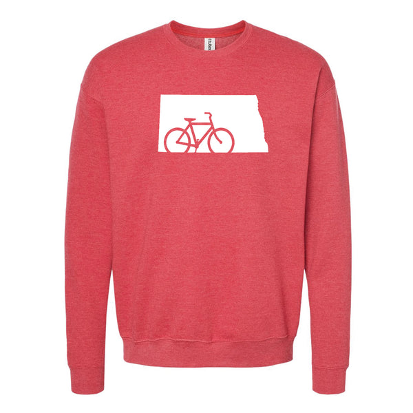 Bike North Dakota Crewneck Sweatshirt