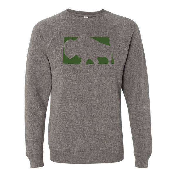 Bison North Dakota Crewneck Sweatshirt