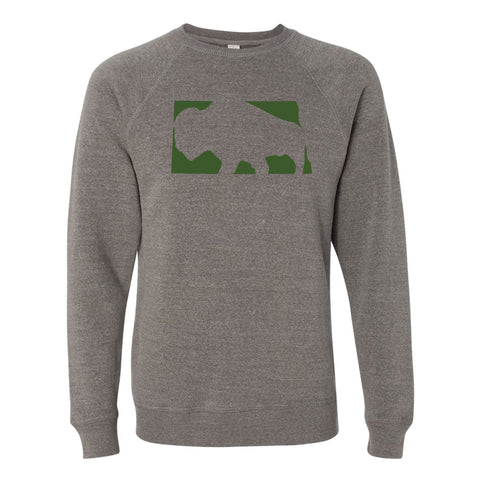 Bison North Dakota Crewneck Sweatshirt