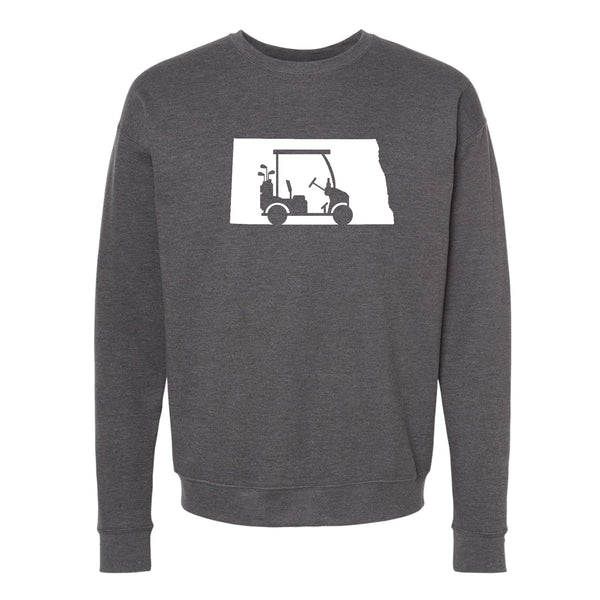North Dakota Golf Cart Crewneck Sweatshirt