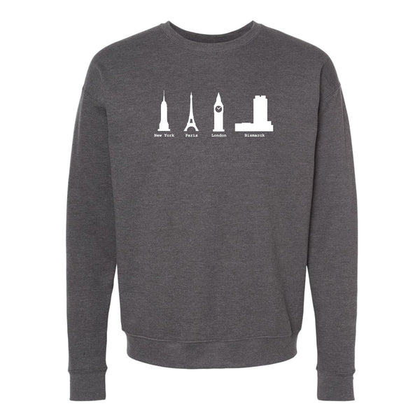 Bismarck Skyscraper North Dakota Crewneck Sweatshirt