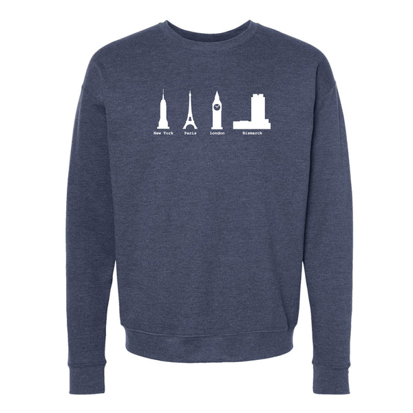 Bismarck Skyscraper North Dakota Crewneck Sweatshirt