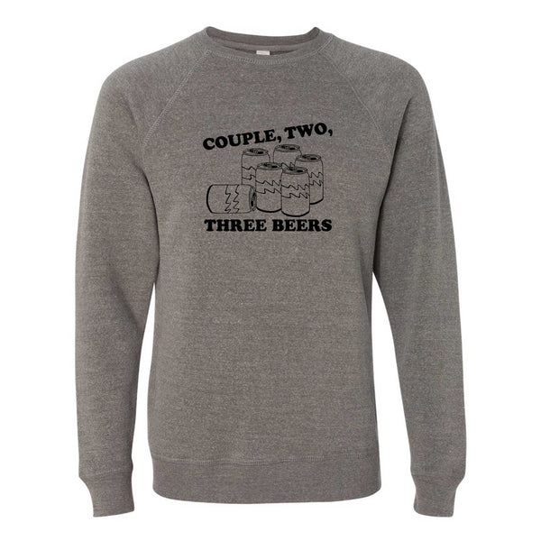 Couple, Two, Three Beers North Dakota Crewneck Sweatshirt