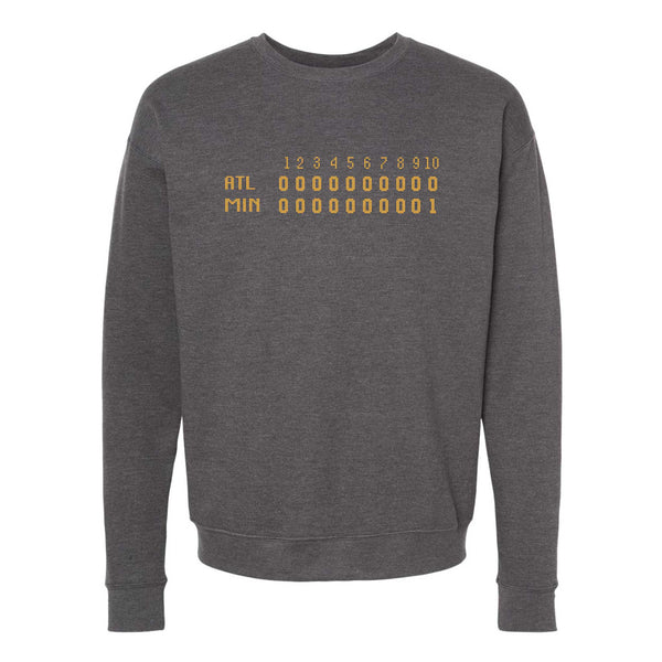 1991 Minnesota Game 7 Scoreboard Crewneck Sweatshirt
