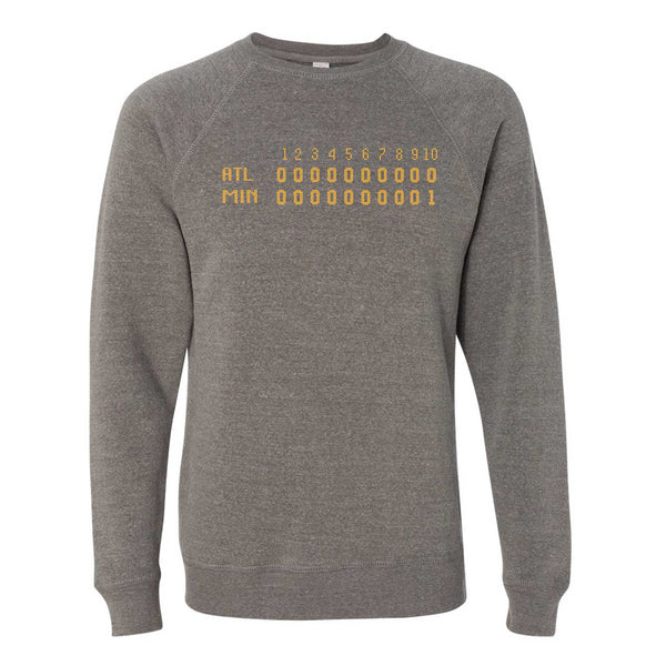 1991 Minnesota Game 7 Scoreboard Crewneck Sweatshirt