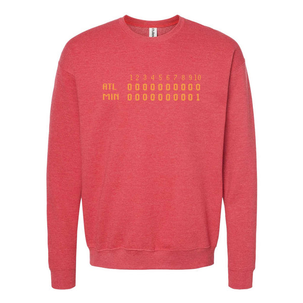 1991 Minnesota Game 7 Scoreboard Crewneck Sweatshirt