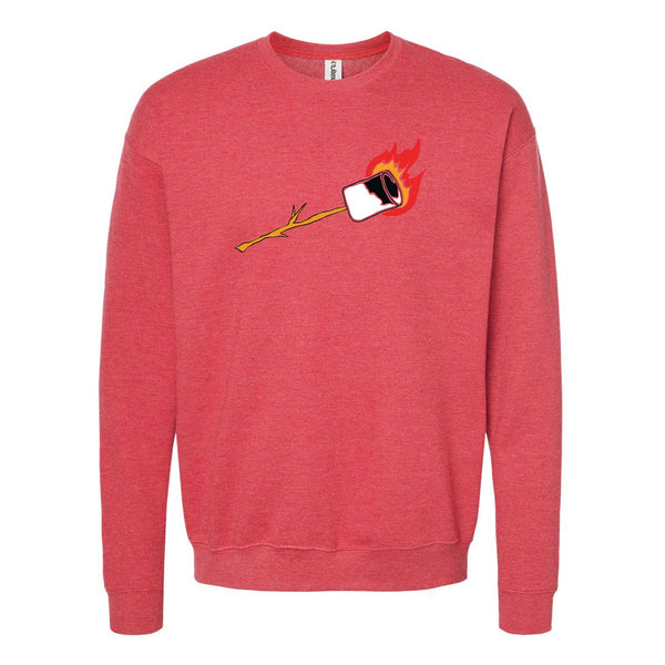 Marshmallow North Dakota Crewneck Sweatshirt