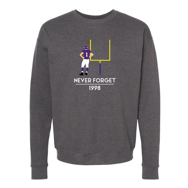 Never Forget 1998 North Dakota Crewneck Sweatshirt