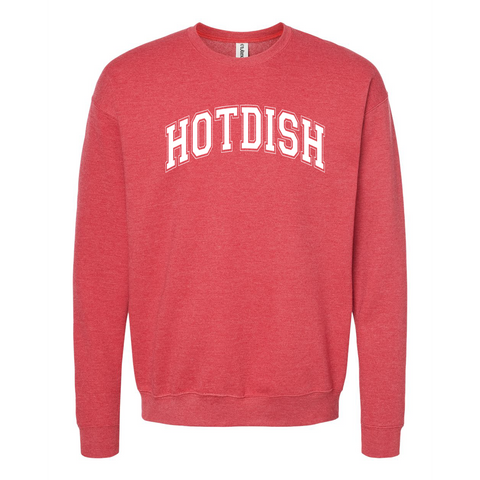 Varsity Hotdish North Dakota Crewneck Sweatshirt