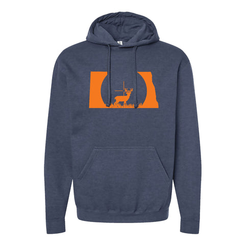 North Dakota Deer Crosshairs Hoodie