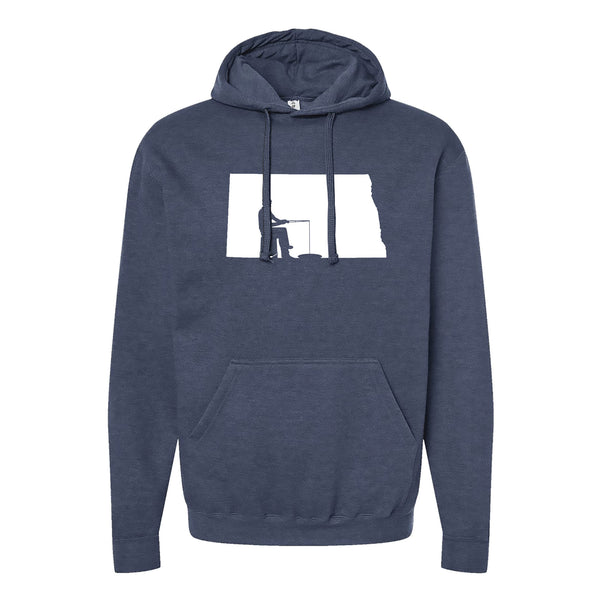 North Dakota Ice Fishing Hoodie