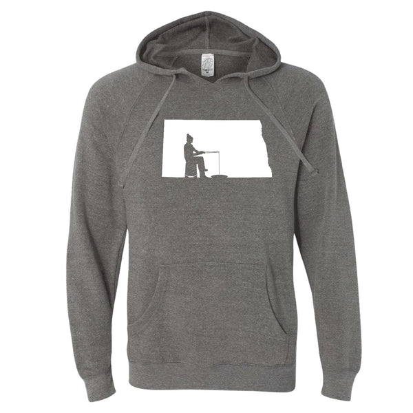 North Dakota Ice Fishing Hoodie