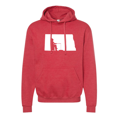 North Dakota Ice Fishing Hoodie