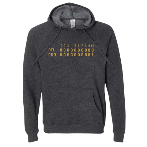 1991 Minnesota Baseball Game 7 Scoreboard North Dakota Hoodie