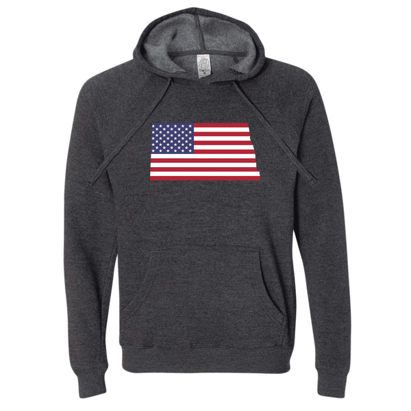 North Dakota USA Flag Hoodie
