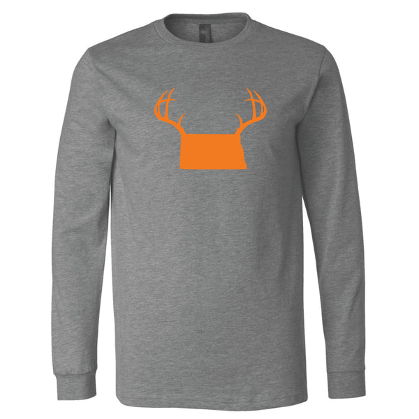 North Dakota Antlers Long Sleeve T-Shirt