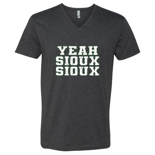 Yeah Sioux Sioux North Dakota V-Neck T-Shirt