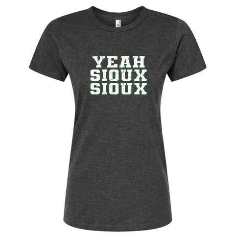 Yeah Sioux Sioux North Dakota Women's Fitted