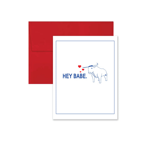 Hey Babe Hearts Valentine's Day Card