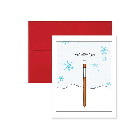 Lost Without You Valentine's Day Card