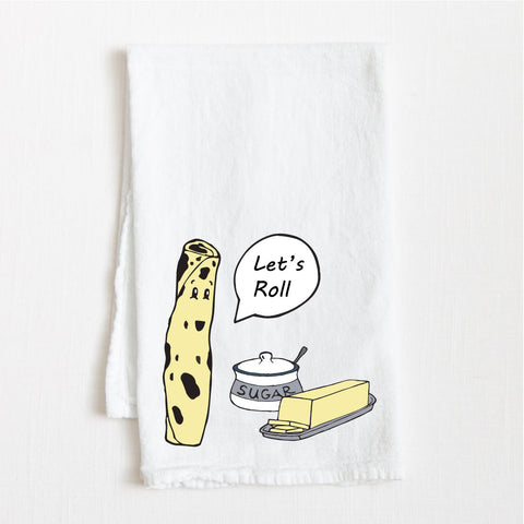 Lefse "Let's Roll" North Dakota Flour Sack Towel