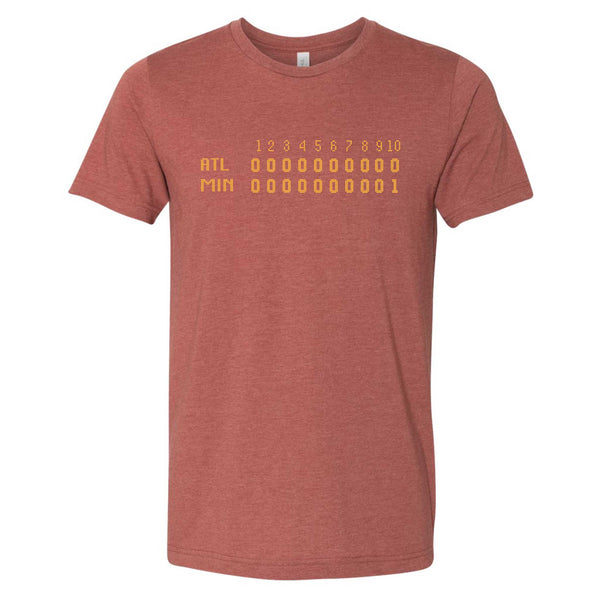 1991 Minnesota Baseball Game 7 Scoreboard T-Shirt