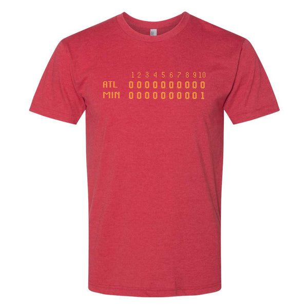 1991 Minnesota Baseball Game 7 Scoreboard T-Shirt