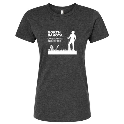 Outstanding in Our Field North Dakota T-Shirt - Women's Fitted